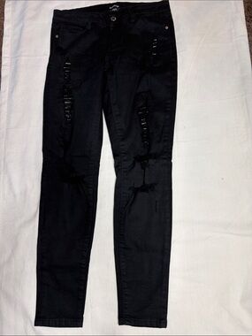 bebe Black distressed Skinny Jeans
